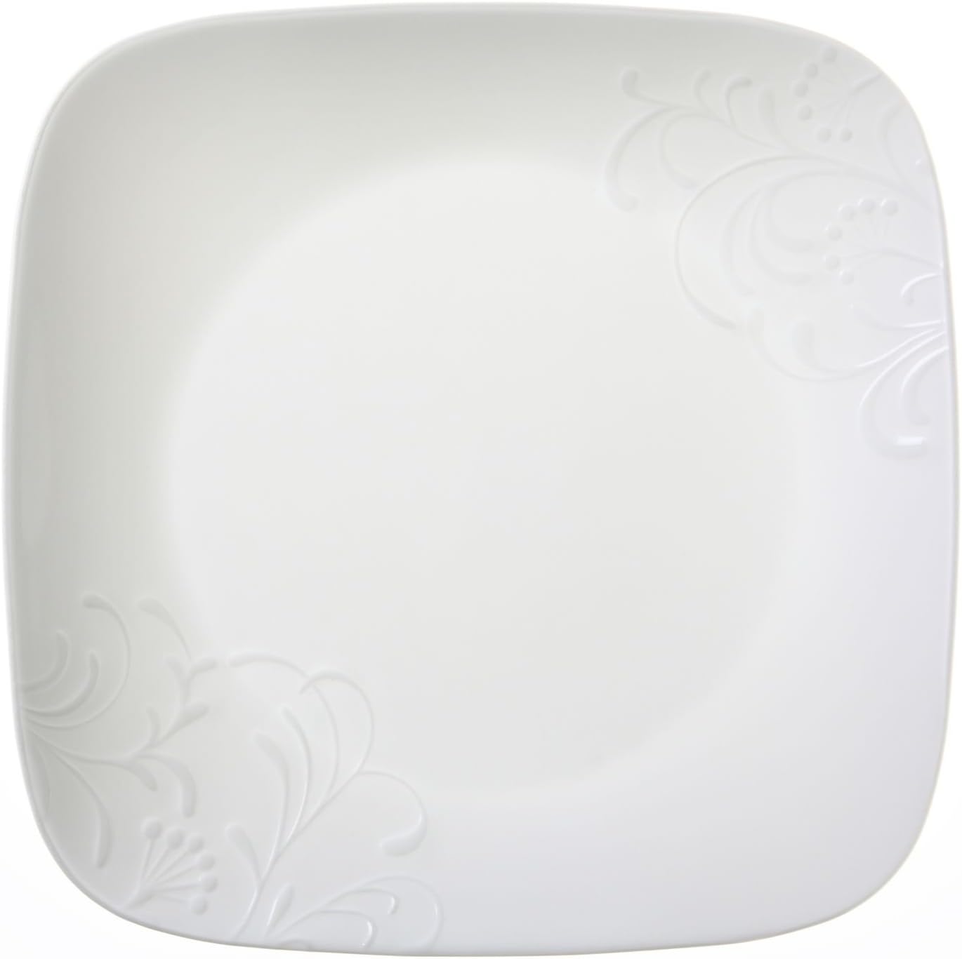 Corelle Boutique Cherish – Plato cuadrado de 10.25 pulgadas (juego de 4)