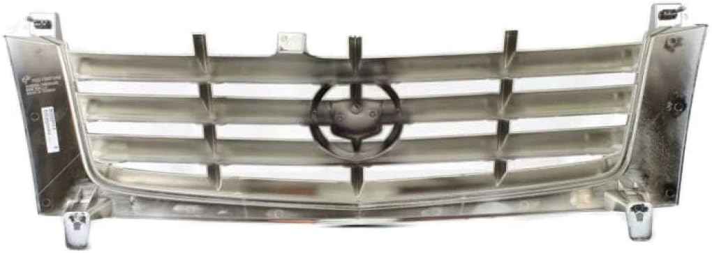 Para Cadillac EscaladeEscalade EXT Grille Assembly 2002 03 04 05 2006  Inserto de barra transversal  Carcasa e inserto pintable  con inserto cromado