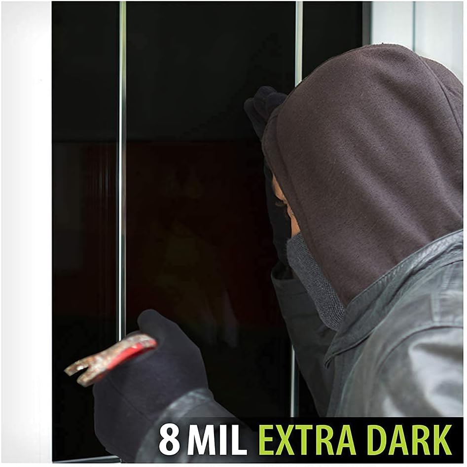 BDF S8MB05 – Película de seguridad y privacidad diurna de 8 mil, color negro 5 (muy oscuro), 36 pulgadas x 49 pies