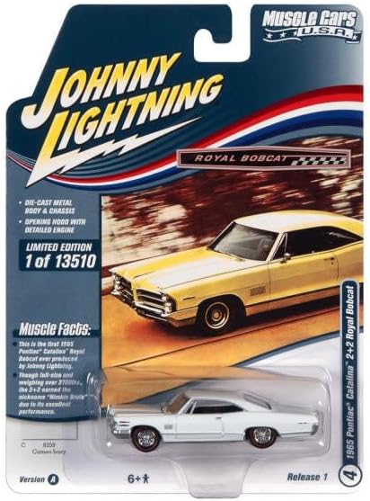 Johnny Lightning JLMC029 Muscle Car VER A 1965 Pontiac Catalina 2+2 Royal Ivory