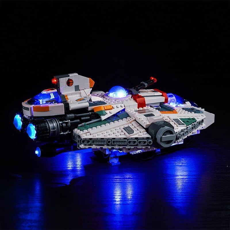 Kit de luz LED mejorado para Lego Star Wars Ahsoka Ghost & Phantom II, compatible con Lego 75357 (modelo no incluido)