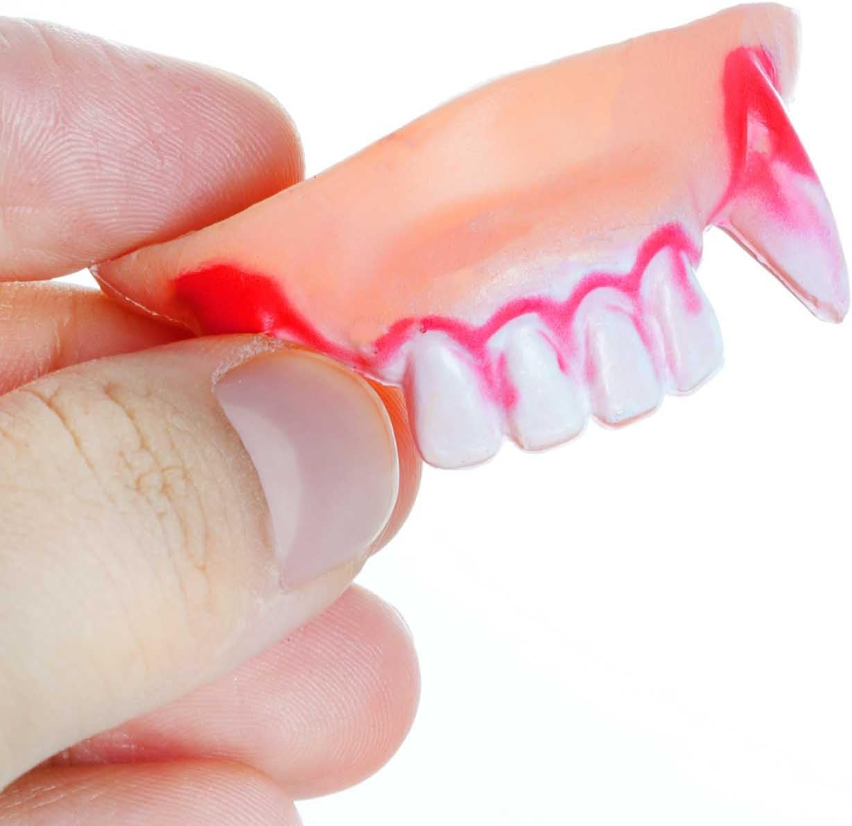 24 piezas de dientes retorcidos, dientes falsos feos de vampiro, dentadura de vampiro para Halloween, disfraces, fiestas, fotos, accesorios (24