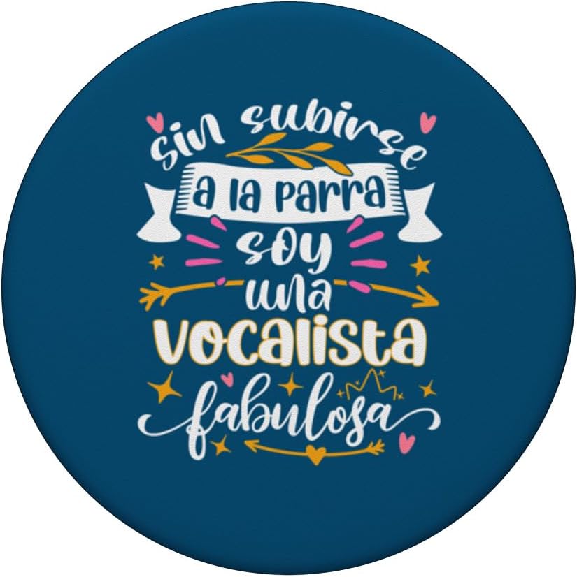Una Vocalista Fabulosa Divertido Mujer Cantante Música PopSockets Standard PopGrip