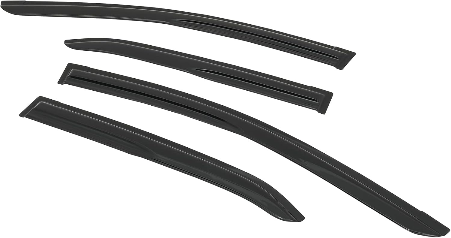 FINDAUTO Deflector de ventana lateral, protectores de lluvia, deflector de ventana lateral, juego de 4 piezas para Toyota 2014-2019 para Corolla