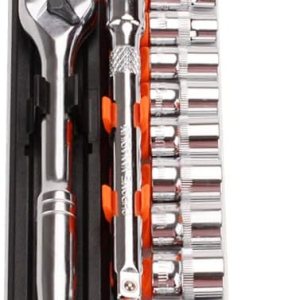 FLZOSPER Juego de llaves de vaso de 12 piezas, juego de llaves de vaso de 38 pulgadas con llave de trinquete de liberación rápida de 72 dientes, FLZOSPER Juego de llaves de vaso de 12 piezas, juego de llaves de vaso de 38 pulgadas con llave de trinquete de liberación rápida de 72 dientes,