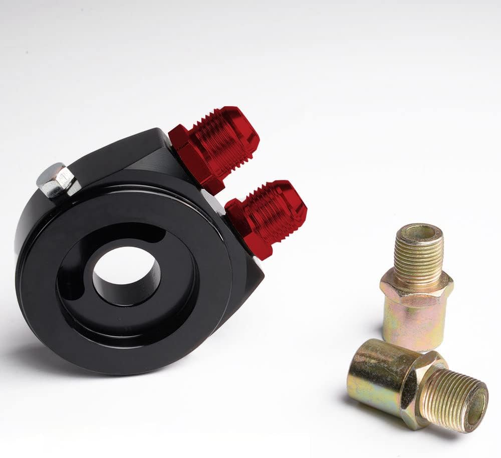 PIT66 25 filas AN10-10AN universal aluminio motor transmisión aceite enfriador kit+filtro de aceite reubicación kit negro B Set
