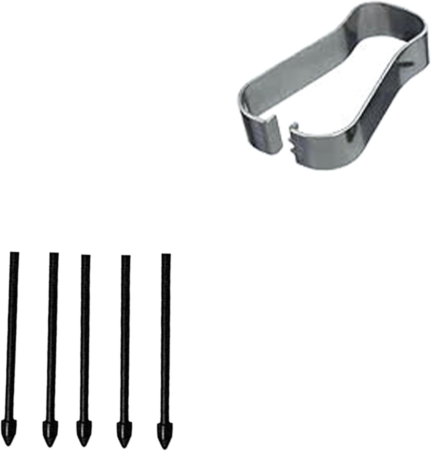 Paquete de 5 puntas de repuesto negras para bolígrafo Tab S8, compatibles con Samsung Galaxy Tab S8, puntas de repuesto + 1 pinza