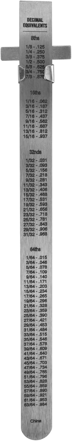 Performance Tool W5707 Medidor de profundidad deslizante de acero inoxidable de 6 pulgadas, color plateado