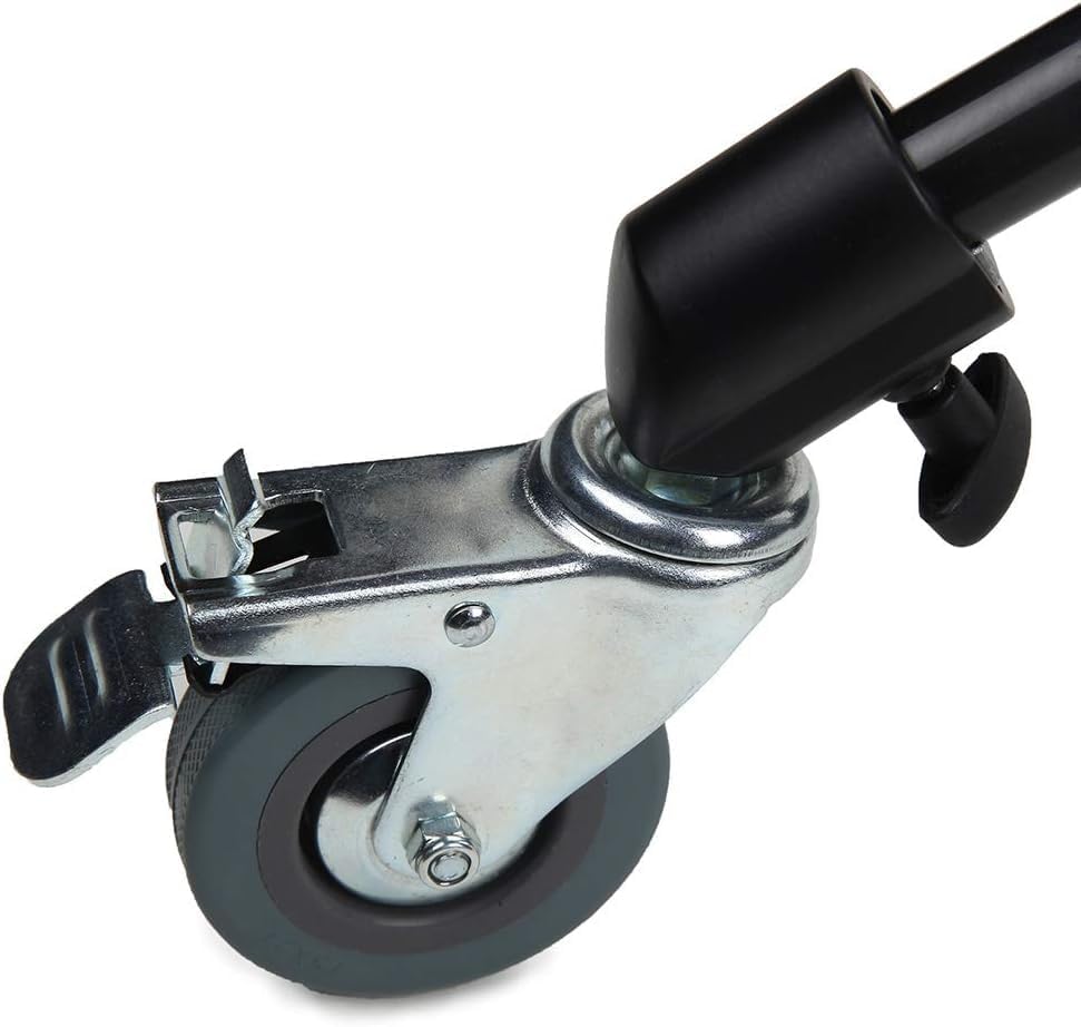 Selens Ruedas giratorias giratorias de 3 piezas, base de goma compatible con soporte de luz de fotografía para estudio fotográfico, video fotografía