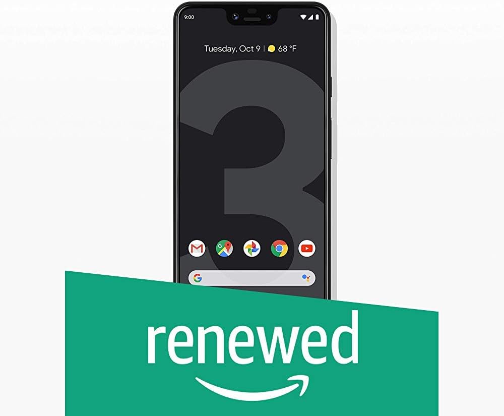 Google Pixel 3 XL desbloqueado GSMCDMA – Garantía de Estados Unidos (solo negro, 128 GB) (renovado)