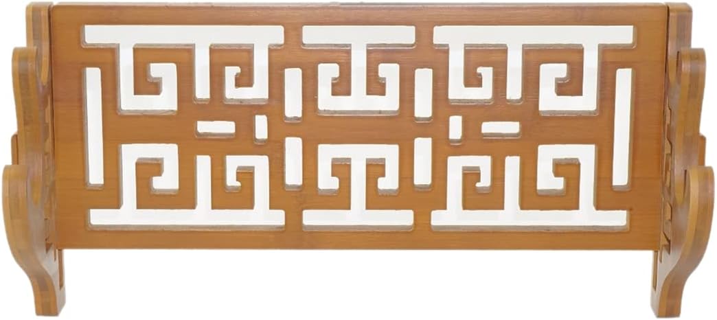 Classical Sword Holder Wall Mount Bamboo Sword Rack Hanger Katana Wakizashi Genji Stand 2 Layer