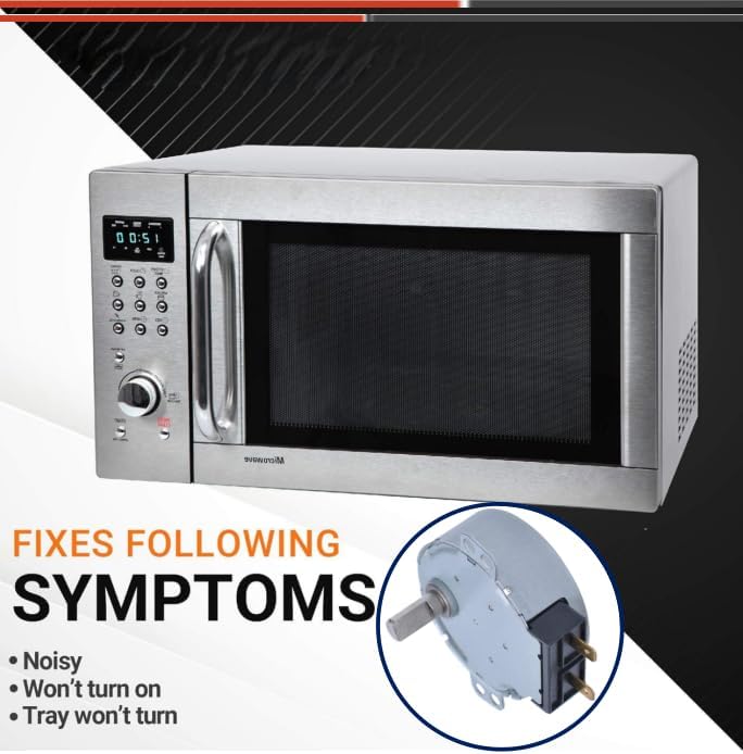 Zhang WB26X10038 Motor de accionamiento totalmente adecuado para GE, Hotpoint, Kenmore, tocadiscos de microondas AP2024962 PS237772 (1 unidad)