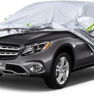 Koukou Funda de automóvil de 6 capas para Mercedes Benz GLA200 GLA250 GLA35 45 2013-2024, impermeable para todo tipo de clima, protección contra el Koukou Funda de automóvil de 6 capas para Mercedes Benz GLA200 GLA250 GLA35 45 2013-2024, impermeable para todo tipo de clima, protección contra el