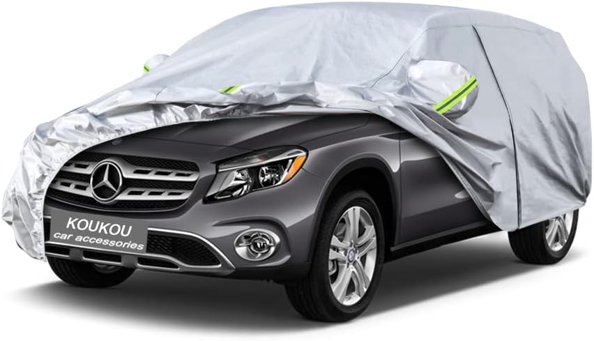 Koukou Funda de automóvil de 6 capas para Mercedes Benz GLA200 GLA250 GLA35 45 2013-2024, impermeable para todo tipo de clima, protección contra el