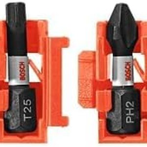 BOSCH CCSV108 – Juego surtido de 8 piezas de 1 pulgada (2 unidades) Phillips resistentes al impacto, cuadrado y Torx con clip para sistema de caja BOSCH CCSV108 – Juego surtido de 8 piezas de 1 pulgada (2 unidades) Phillips resistentes al impacto, cuadrado y Torx con clip para sistema de caja