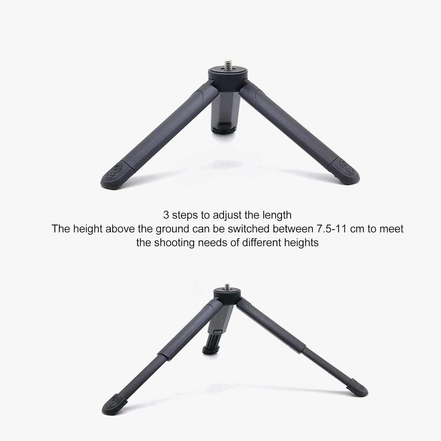 Mini trípode para cámara, trípode para cámara web, trípode de escritorio extensible, ajuste de 3 engranajes, para equipo con apertura de tornillo de