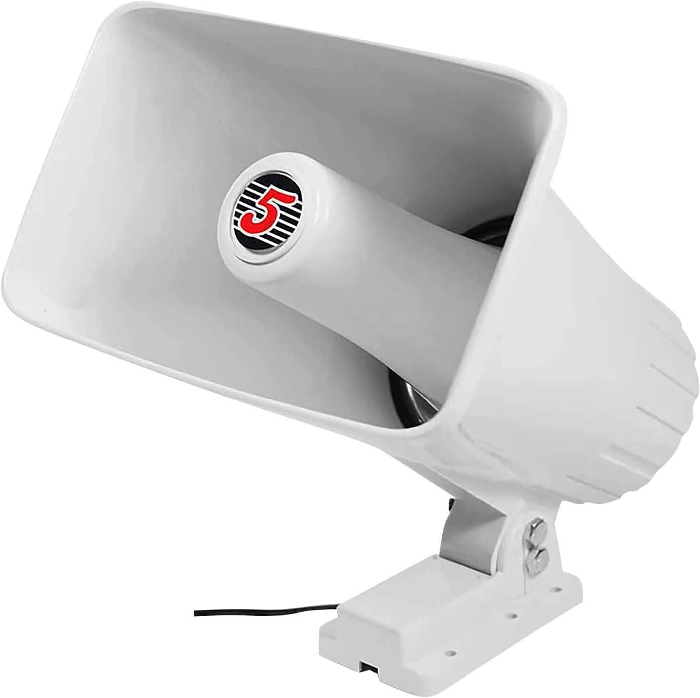 5 CORE Altavoz de radiobúsqueda de bocina PA para interiores y exteriores, altavoz de 8 x 5 pulgadas, 8 ohmios y 65 vatios máximo de bocina Sirena