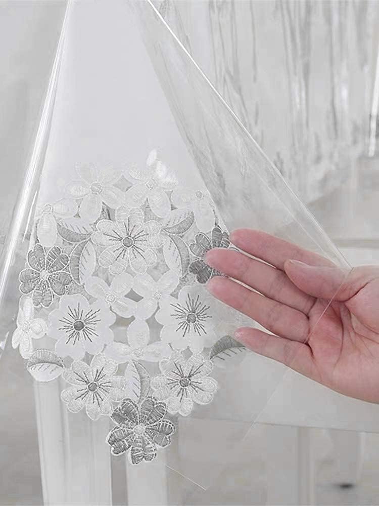 sancua Mantel rectangular de PVC 100% impermeable, 70 x 70 pulgadas, mantel de vinilo a prueba de aceite a prueba de derrames, mantel de mesa para