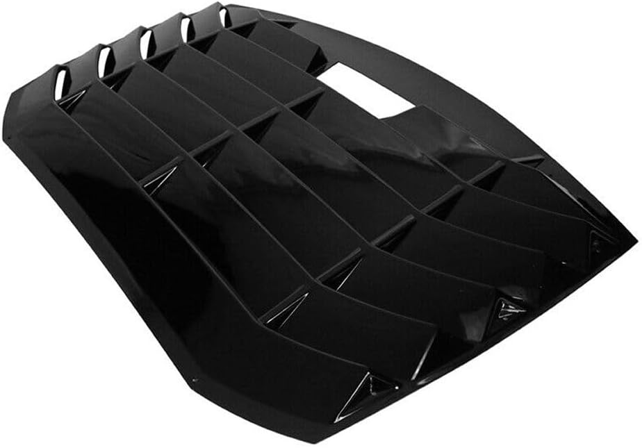 ZR FRS – Cubierta de rejilla para ventana trasera, color negro, ABS, plástico, acrilonitrilo butadieno estireno