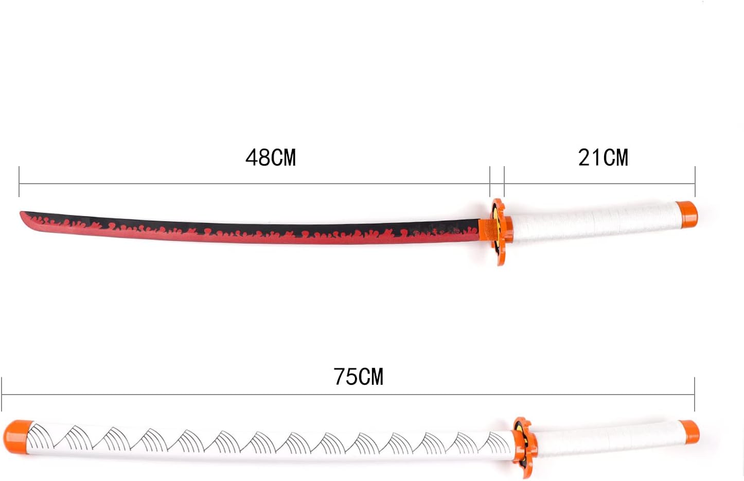 Hejiu Espada katana hecha a mano para cosplay, Katana real Demon Slayer, espada samurái para cosplay, Katana japonesa, hoja de acero inoxidable,