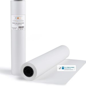 HTVRONT Rollo de papel de carnicero blanco  18 pulgadas x 176 pies (2100 pulgadas), papel kraft de carnicero de grado alimenticio para sublimación y HTVRONT Rollo de papel de carnicero blanco  18 pulgadas x 176 pies (2100 pulgadas), papel kraft de carnicero de grado alimenticio para sublimación y