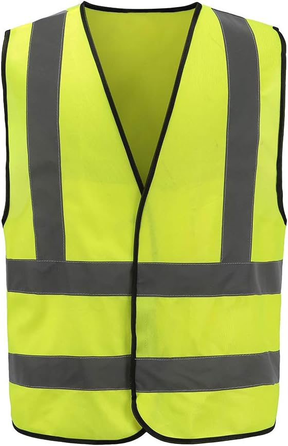 AYKRM Chaleco de alta visibilidad de alta visibilidad de 12 colores chaleco de seguridad de construcción de trabajo reflectante de alta visibilidad