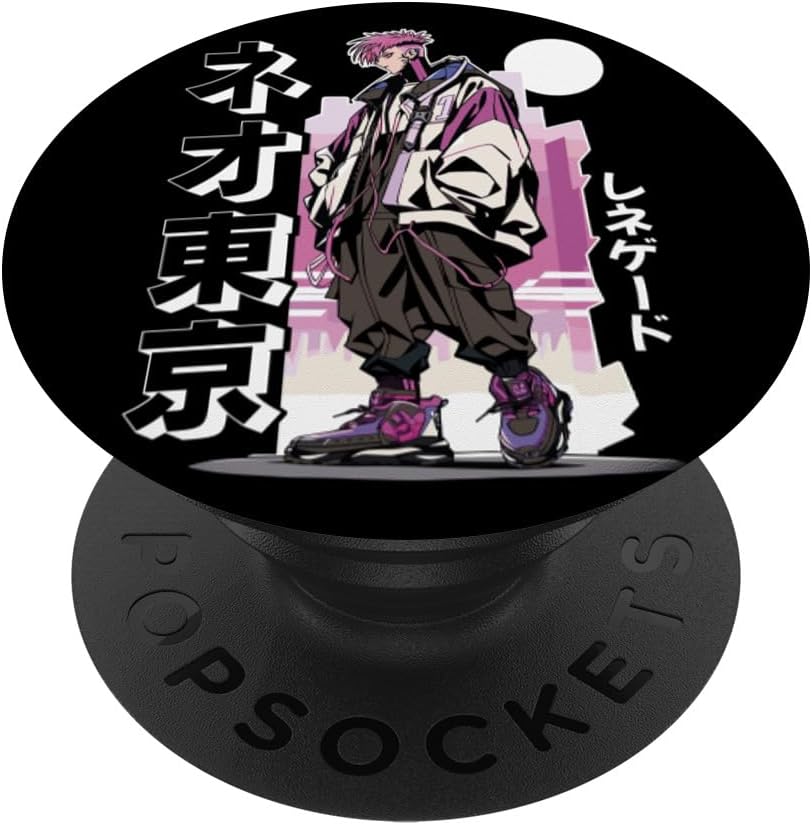 Asiático anime japonés chino chico estilo PopSockets estándar PopGrip