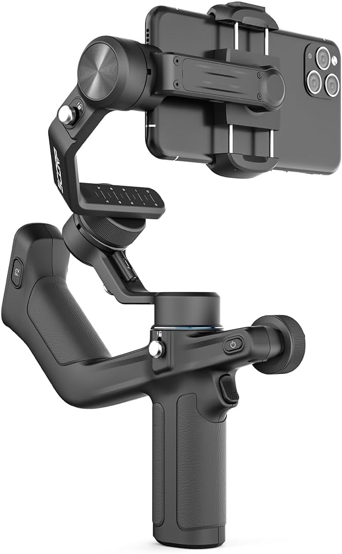 FeiyuTech Estabilizador de cardán de 3 ejes para smartphone con trípode estabilizador de video para todos los iPhone y Android Series Max 18.34 oz