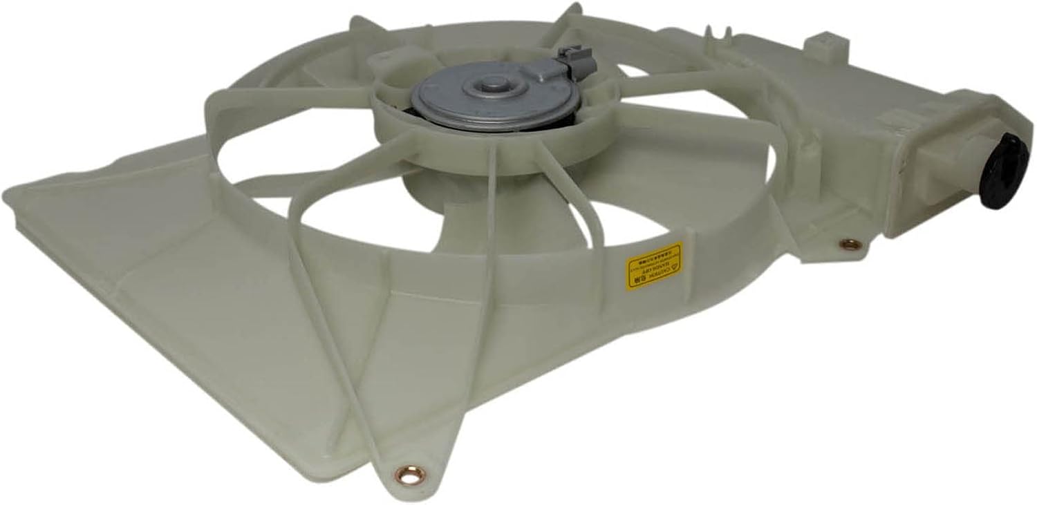 TRQ Conjunto de ventilador de refrigeración del radiador con depósito para Toyota Echo Scion xA xB Nuevo
