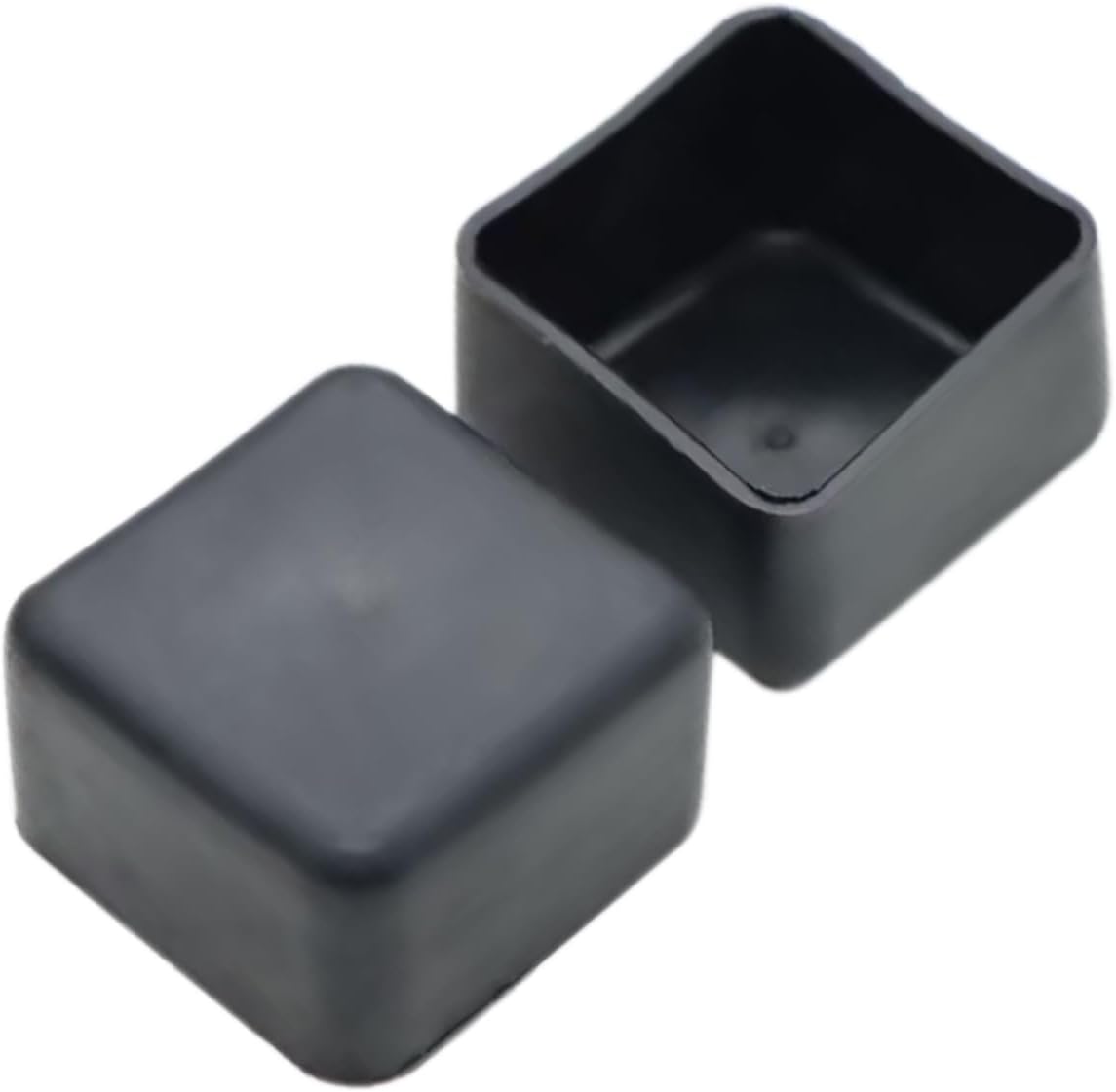 Tapa de canal de puntal de 1-58 pulgadas, tapa cuadrada de plástico negro para extremo de canal de puntal para proteger el extremo del canal, 50
