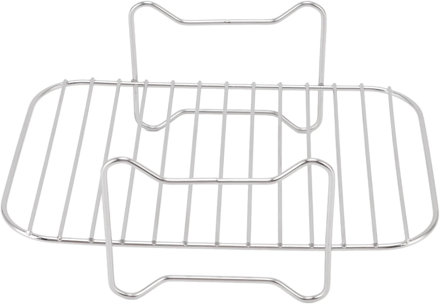 Estante multiusos para freidora de acero inoxidable para asar, accesorios para Ninja Foodi DZ201 401