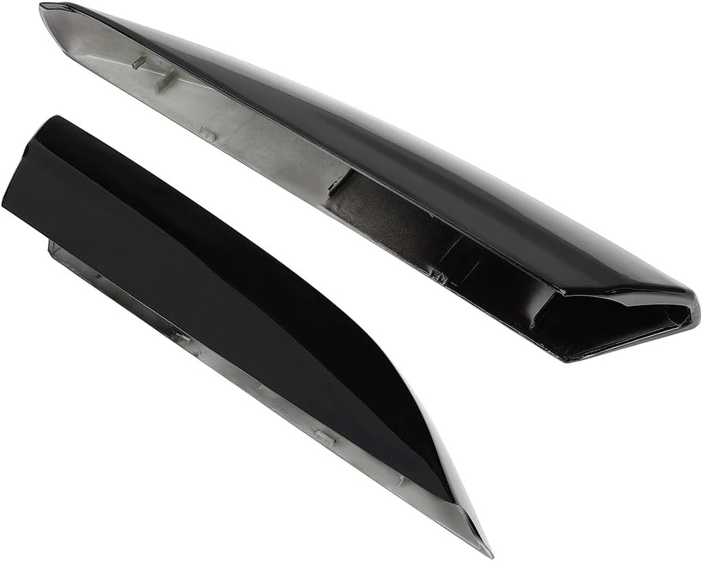 ECCPP Fundas de repuesto para rieles laterales de techo color negro para Toyota Highlander 2.7L 2009-2013, para Toyota Highlander 3.3L 2008-2010,