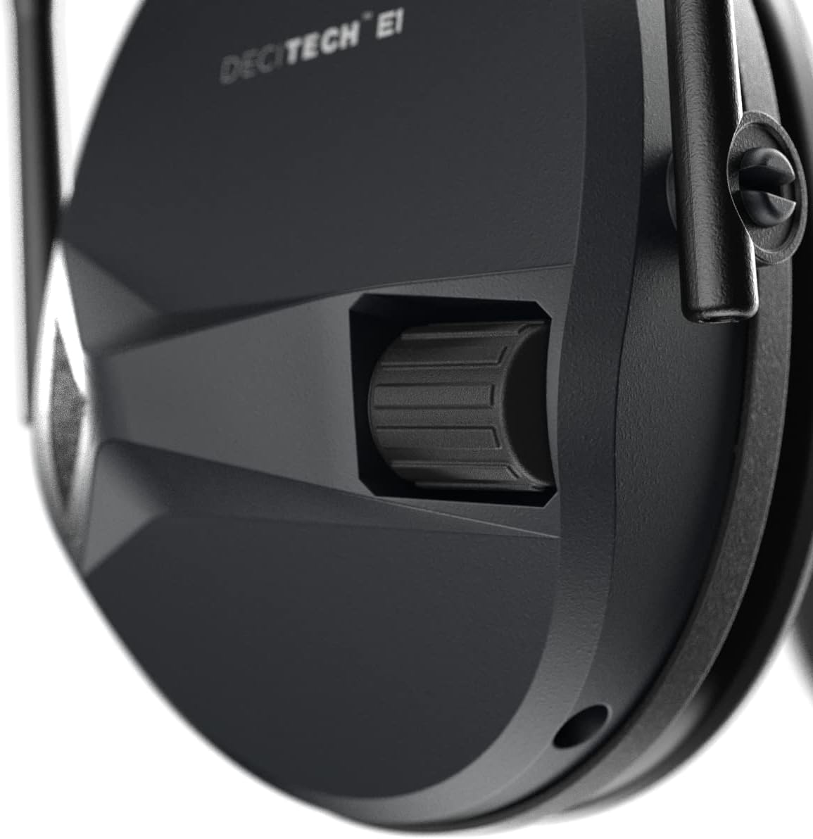 Defender Safety Decitech E1 – Protección auditiva activa electrónica, disparo, rango, caza, orejeras tácticas, 24 NNR clasificado.
