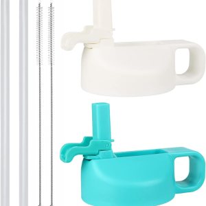 Tapa de popote para botella de agua de boca ancha de 12, 32, 40, 64 onzas, tapas compatibles con Hydro Flask Sports Water Bottle con tapa de Tapa de popote para botella de agua de boca ancha de 12, 32, 40, 64 onzas, tapas compatibles con Hydro Flask Sports Water Bottle con tapa de