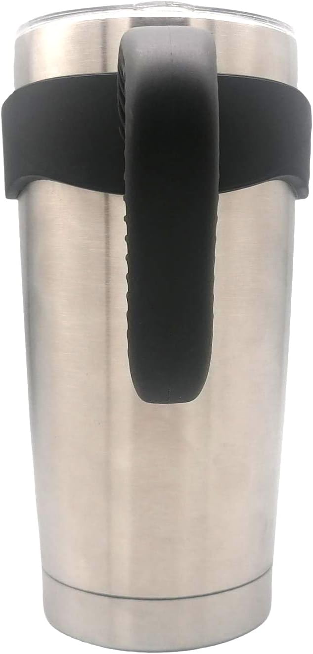 Mango de vaso de 20 onzas, antideslizante para tazas de viaje, para vasos aislados al vacío, adecuado para vasos Yeti Rambler, Trail, Sic, Ozark y