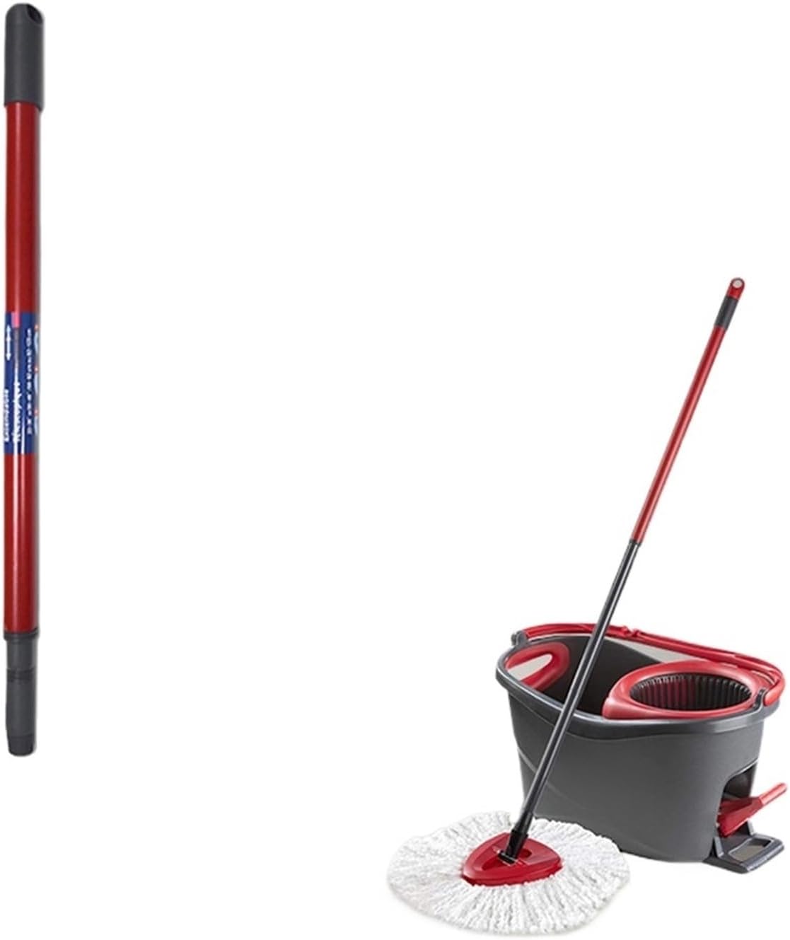 Kit de mango y base de repuesto, piezas de trapeador giratorio, accesorios de repuesto de mano. Compatible con Easywring Rinseclean (Color  Package2)