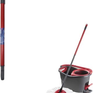 Kit de mango y base de repuesto, piezas de trapeador giratorio, accesorios de repuesto de mano. Compatible con Easywring Rinseclean (Color  Package2) Kit de mango y base de repuesto, piezas de trapeador giratorio, accesorios de repuesto de mano. Compatible con Easywring Rinseclean (Color  Package2)