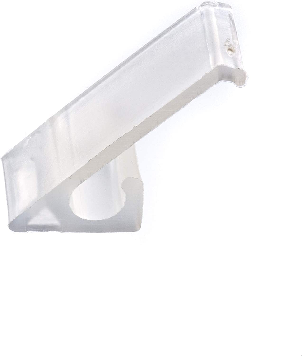 Clips laterales horizontales de nailon para montaje de cables coaxiales (RG6 RG59), clips a presión para colgar y organizar cables, color blanco,