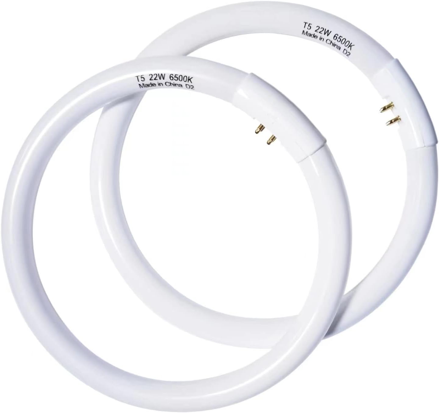 Bombilla circular T5 de 22 W de 7 pulgadas compatible con Floxite Zadro Rialto Maquillaje Espejo FC22 Bombilla fluorescente redonda 6500K 2 unidades