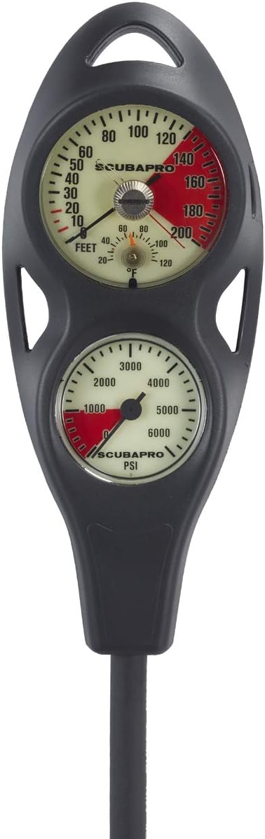 SCUBAPRO Consola de buceo en línea de calibre 2, PGPSI DGFT