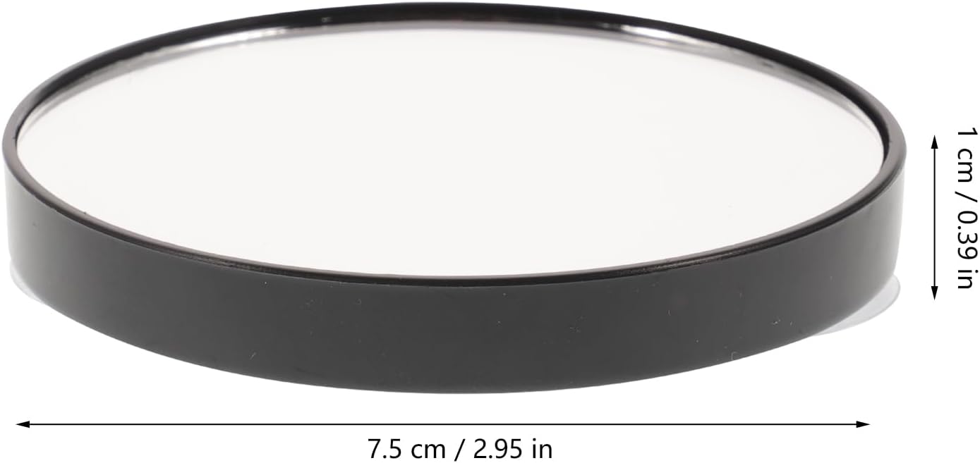 HEALLILY Espejo de lupa de 3.0 in 5X, espejo de pared redondo pequeño, espejo de maquillaje cosmético, espejo de bolsillo, espejo de baño con