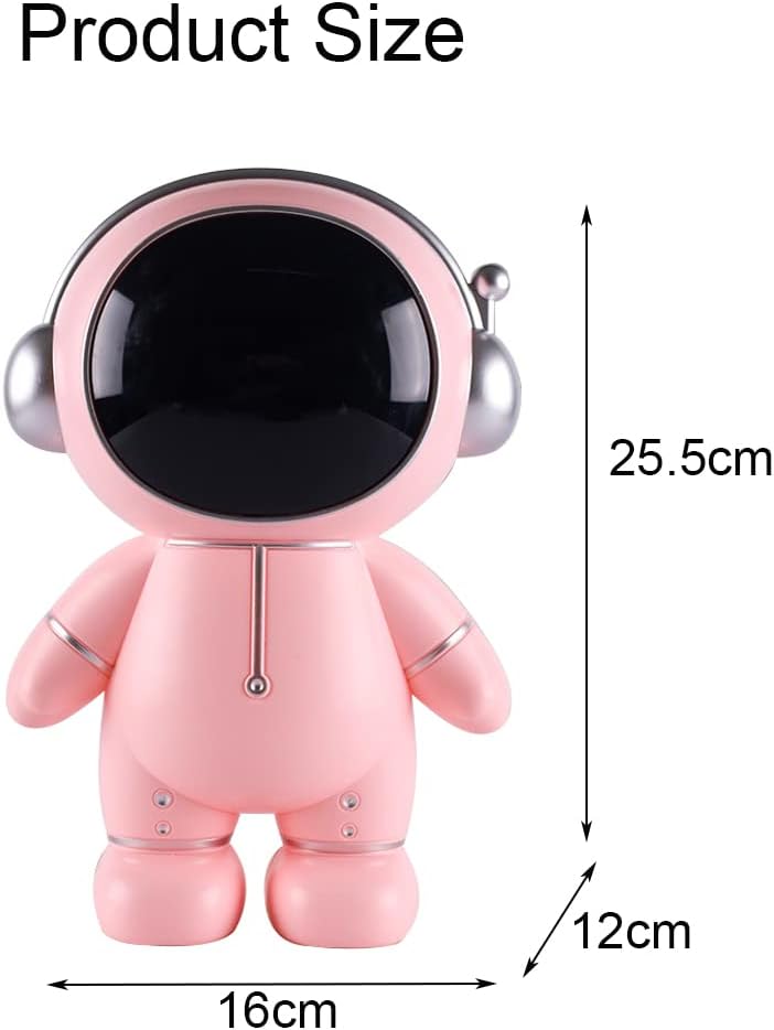 Alcancía de astronauta, bonita caja de dinero de astronauta, figura de astronauta, decoración de escritorio, estatua, adorno divertido de astronauta