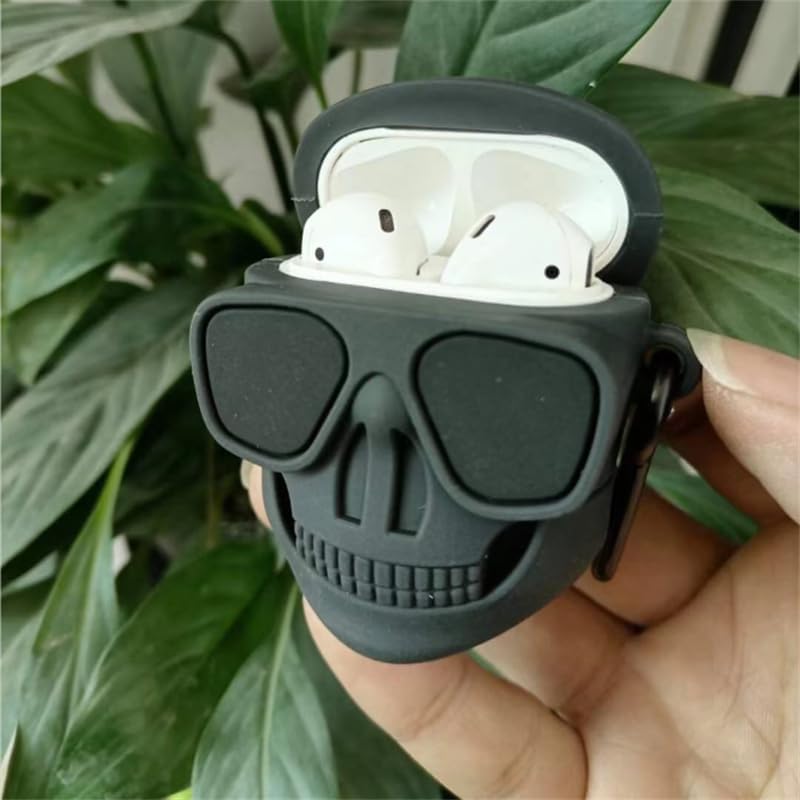 Funda protectora para AirPods Pro de 3 generación, funda protectora para auriculares de 12 generación con llavero, funda de silicona suave anticaída