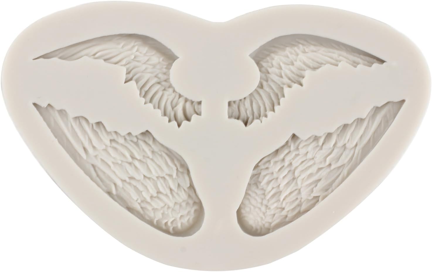 Sijiangmold Moldes de silicona con alas de ángel para decoración de pasteles, decoración de cupcakes, pasta de goma de mascar de chocolate, juego de