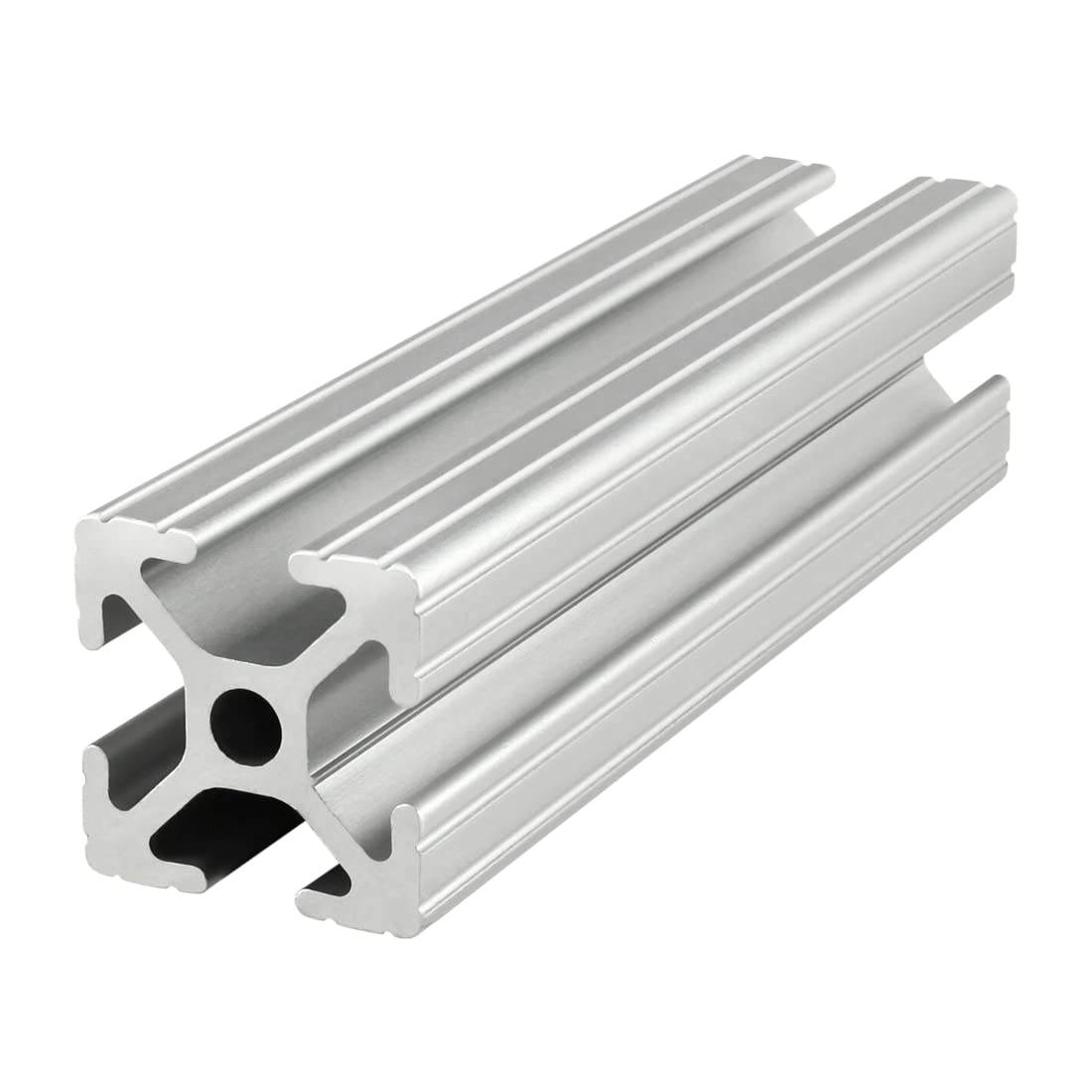 8020, 1010, Serie 10 de 1 pulgada x 1 pulgada con ranura en T de extrusión de aluminio extruido de barra de ranura lineal 8020 (18 pulgadas de