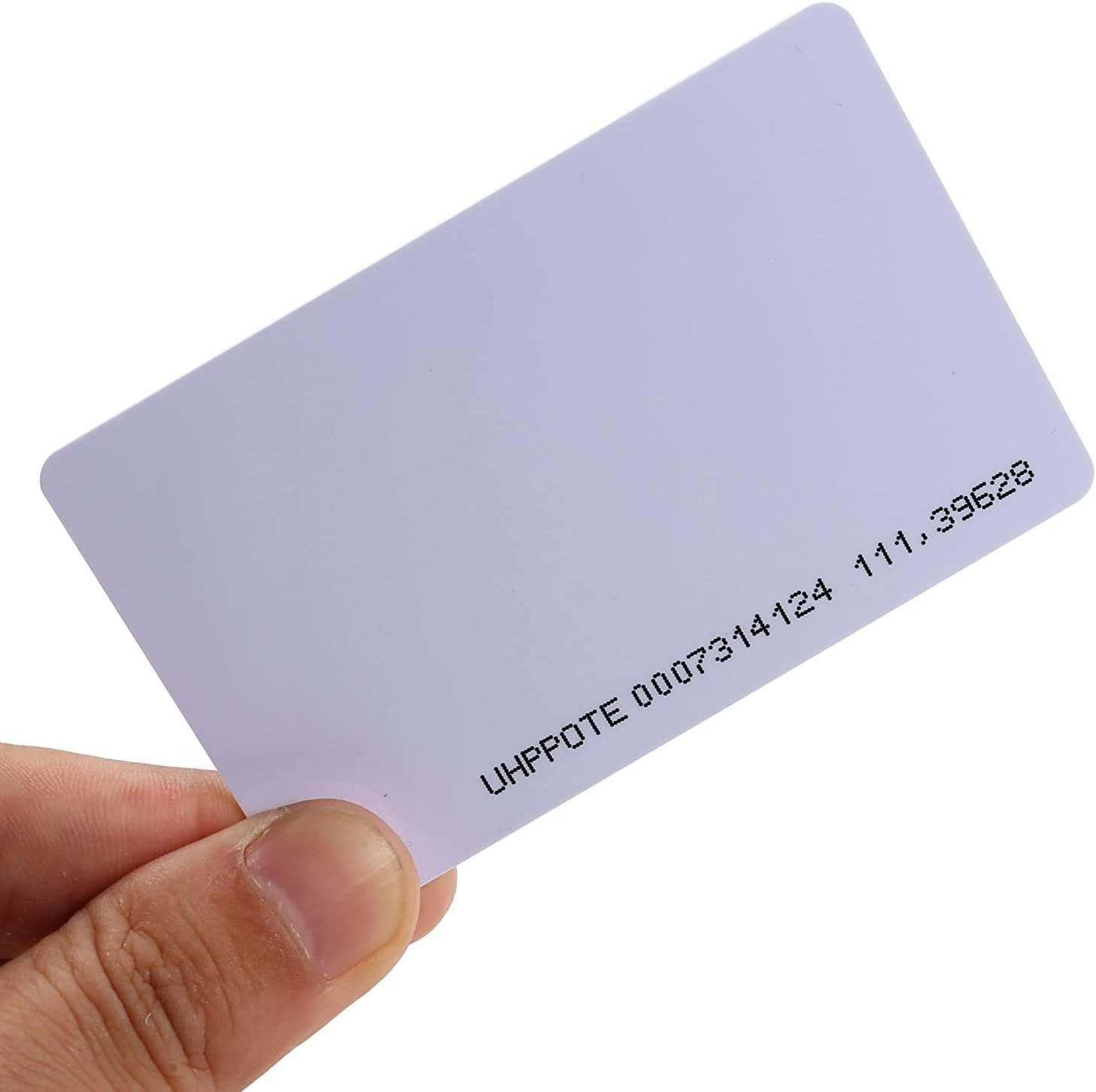 UHPPOTE Tarjeta inteligente de proximidad RFID sin contacto de 125 kHz de 0.031 in de grosor para sistema de control de acceso y asistencia de
