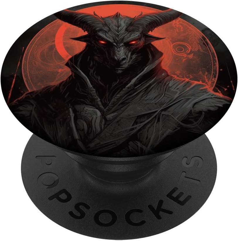 PopSockets de luna oculta satánica Baphomet PopSockets Standard PopGrip
