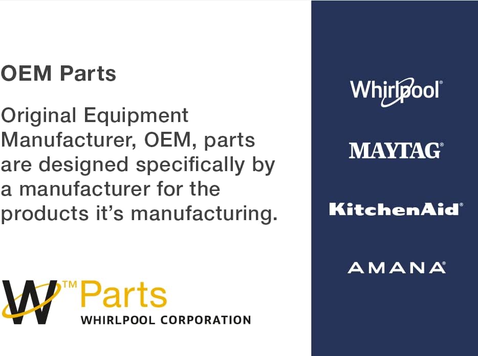 Whirlpool W11396033 OEM SxS Kit de interruptor de luz para refrigerador Parte sustituye a 12002646, 12466101, 12466103, 12466105 y más