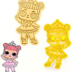 LOL DOLL Serias – Cortador de galletas de 3DForme, molde para fondant para pastel de fondant, juego de 2 piezas (5 unidades) LOL DOLL Serias – Cortador de galletas de 3DForme, molde para fondant para pastel de fondant, juego de 2 piezas (5 unidades)
