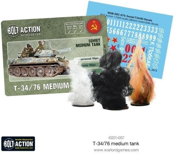 Bolt Action T3476 Tanque mediano 156 WWII Guerra Mundial Figuras de Guerra Militar Kit de Modelo de Plástico